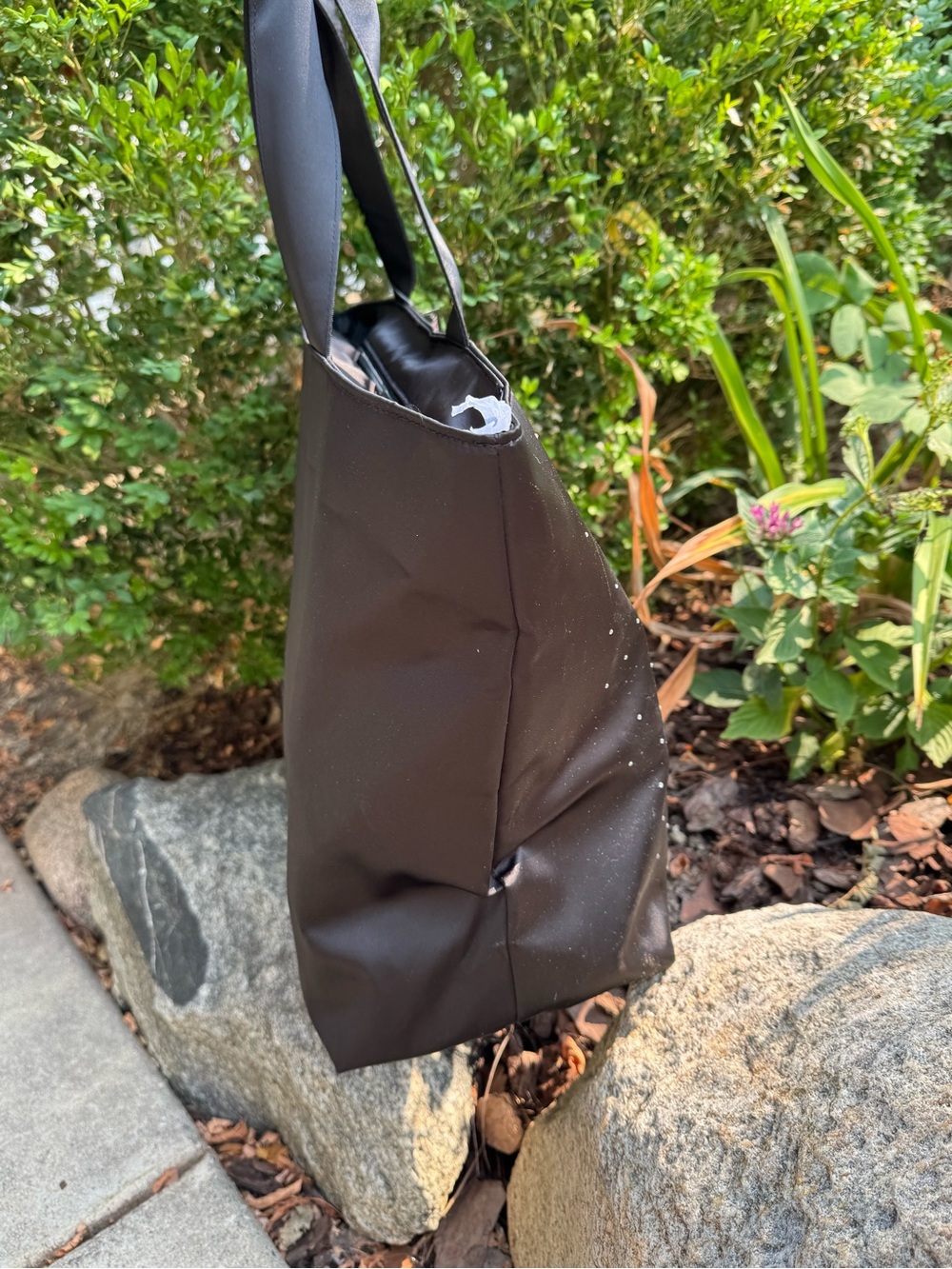 Victoria's Secret Large  Black Rhinestone Logo Tote nwt - Picture 5 of 8